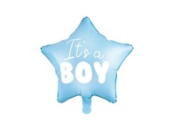 Balon u obliku zvijezde, 48 cm, plava, "It's a Boy"